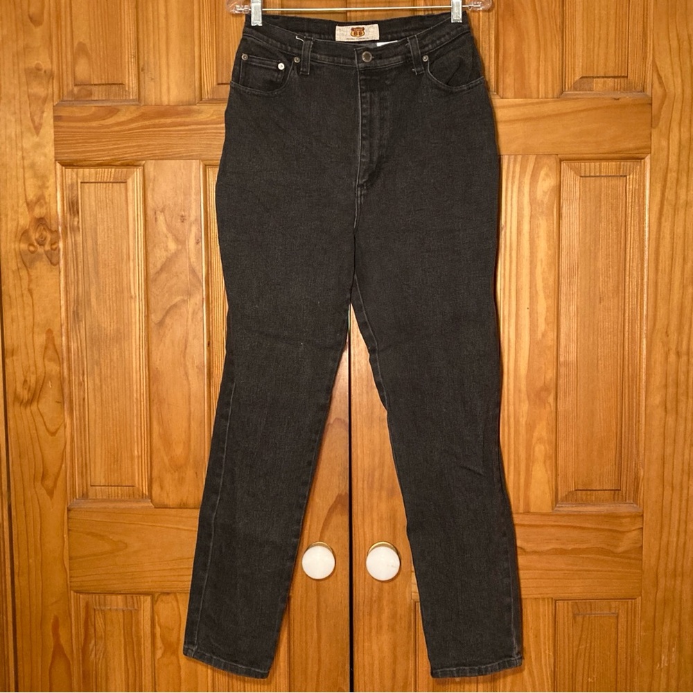 EUC Route 66 Vintage 80s 90s Jeans Stretch High Rise Denim Black Size 11/12